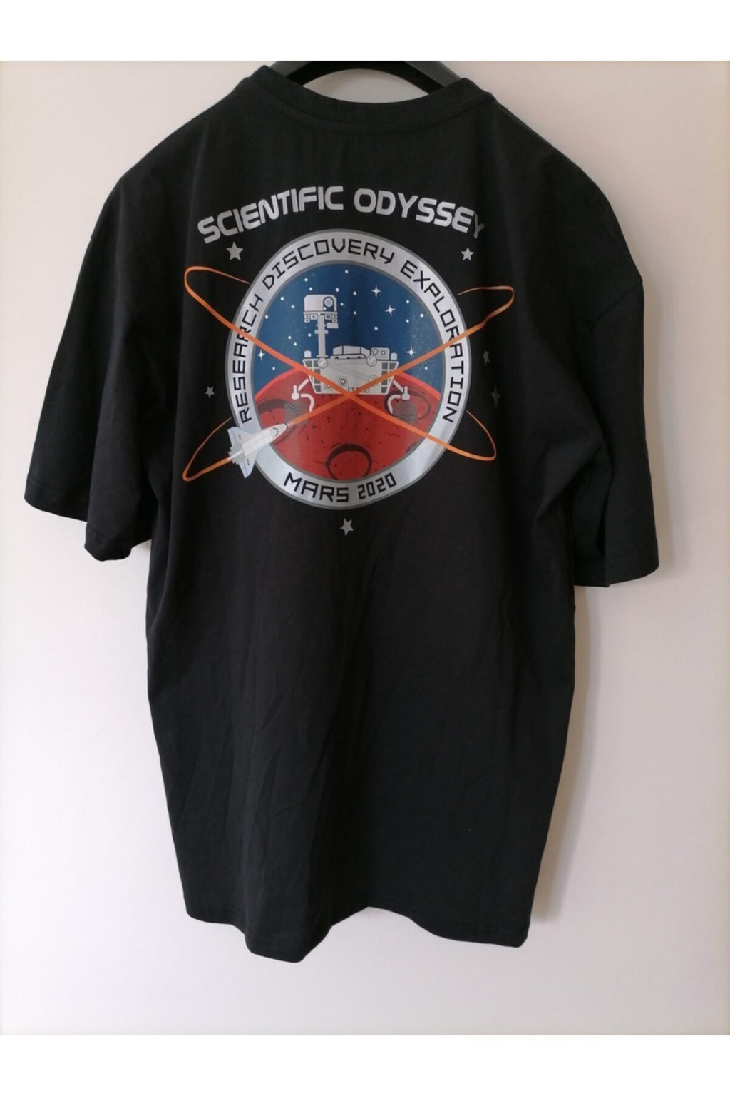 Mars Baskılı Oversize Tişört