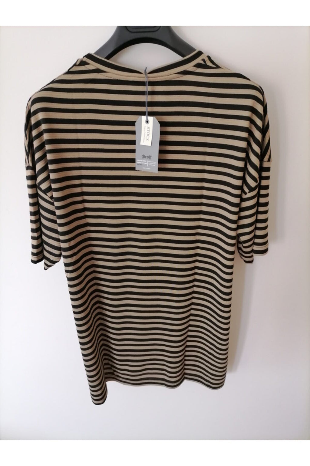 Oversize Çizgili Tişört
